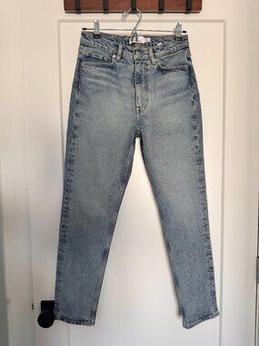 & Other Stories Straight Leg Jeans | High Rise Vintage Wash Denim